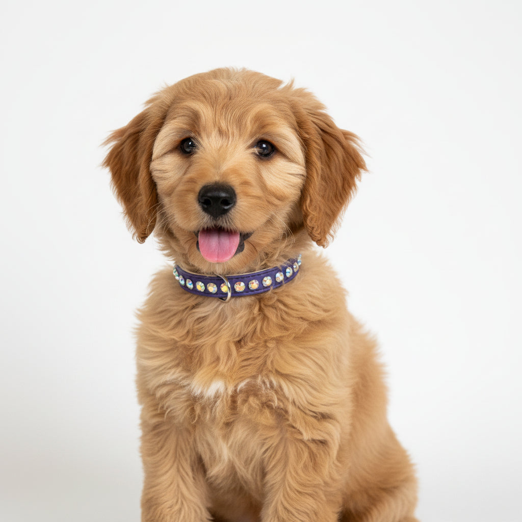 Vegan Ashley Purple Dog Collar