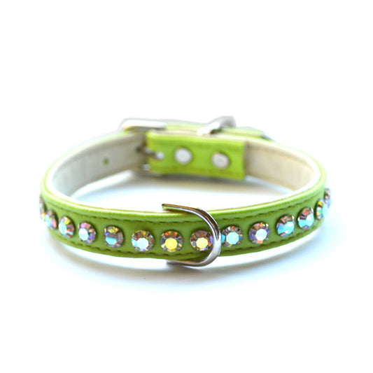 Vegan Ashley Lime Dog Collar