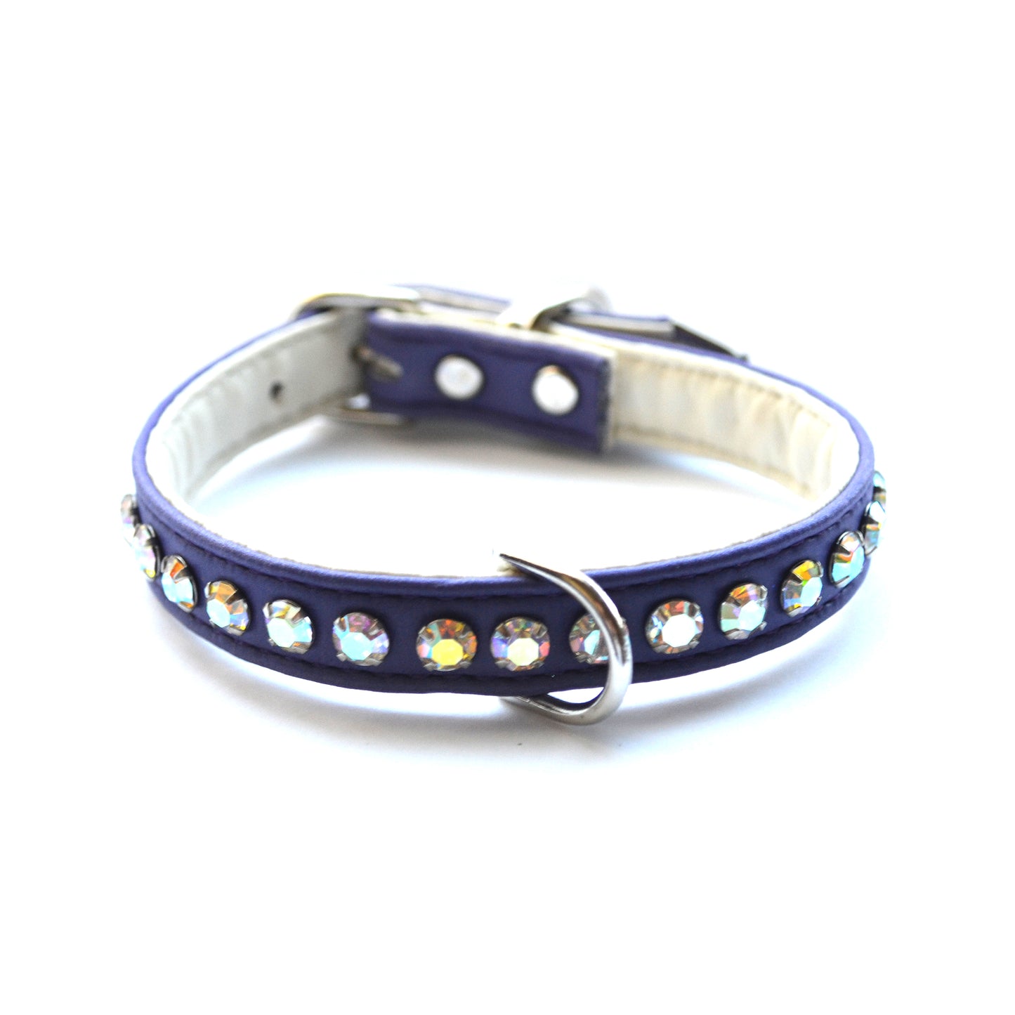 Vegan Ashley Purple Dog Collar