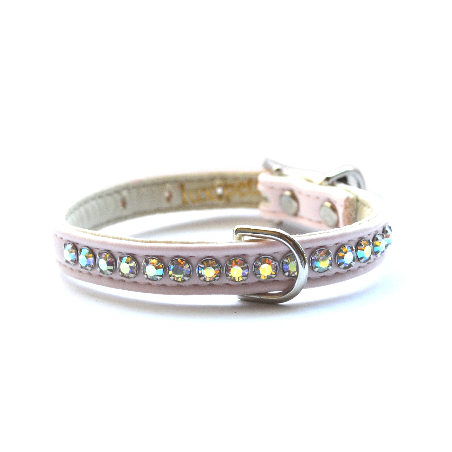 Vegan Jackie O Dog Collar Light Pink