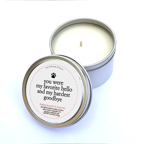 Pet Memorial Candle Gift Set