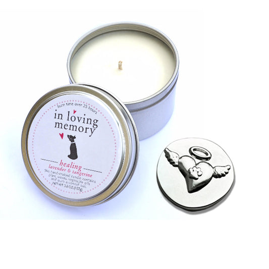In loving memory pet memorial candles