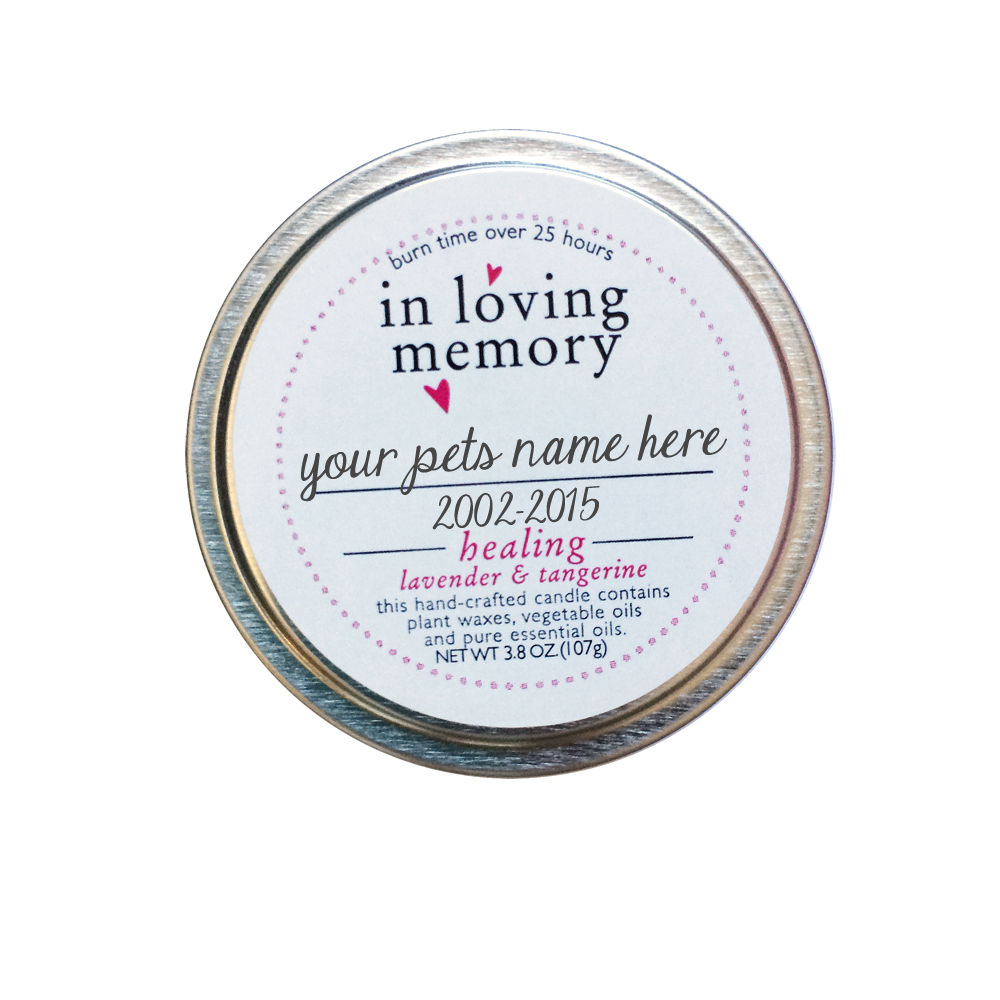 Pet Memorial Candle Gift Set